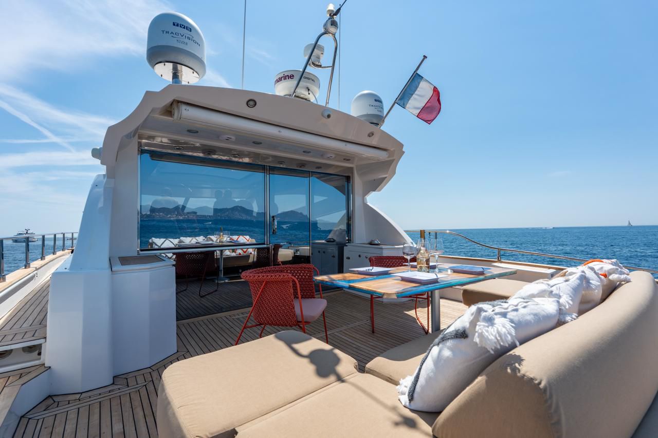 On board the Next Audio yacht